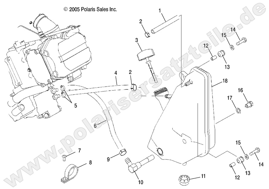 ENGINE, OIL SYSTEM and OIL TANK