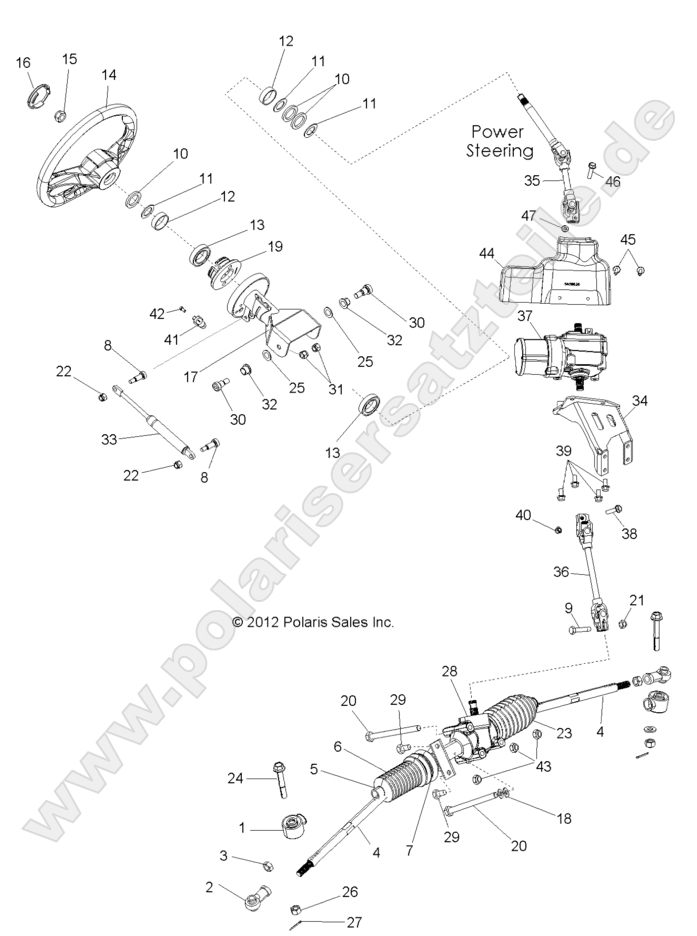 STEERING, STEERING ASM