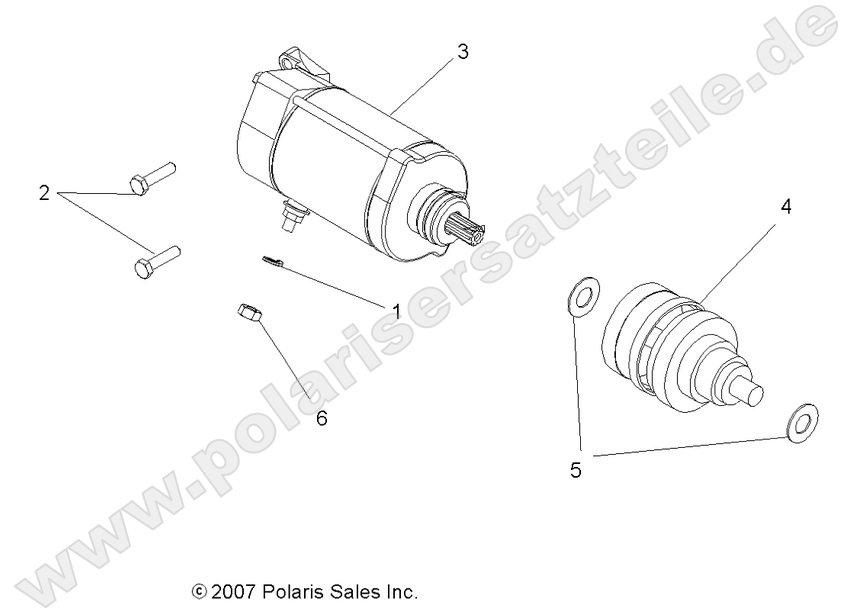 ENGINE, STARTING MOTOR