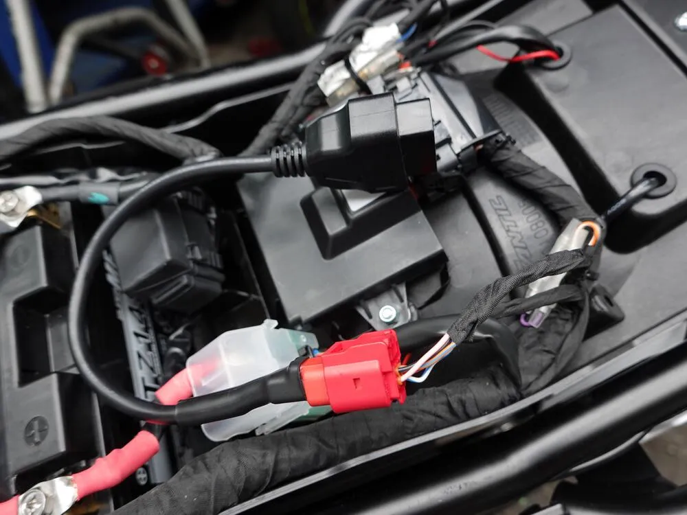 TMP Motorrad OBD2 Adapterkabel 16 Pin auf Euro5 Diagnosestecker rot 6 Pin - #2