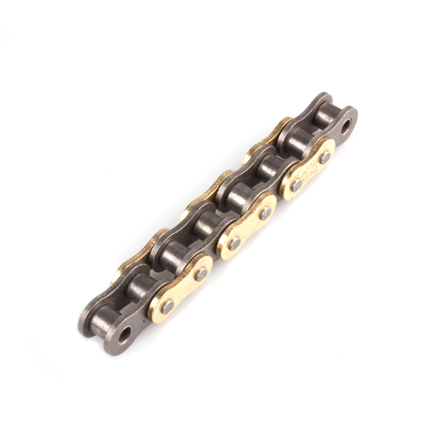 AFAM R1-G Kette 420 gold-schwarz - 136 Glieder - Clip Schloß - Straße / Enduro AFAM R1-G Kette 420 gold-schwarz - 136 Glieder - Clip Schloß - Straße / Enduro