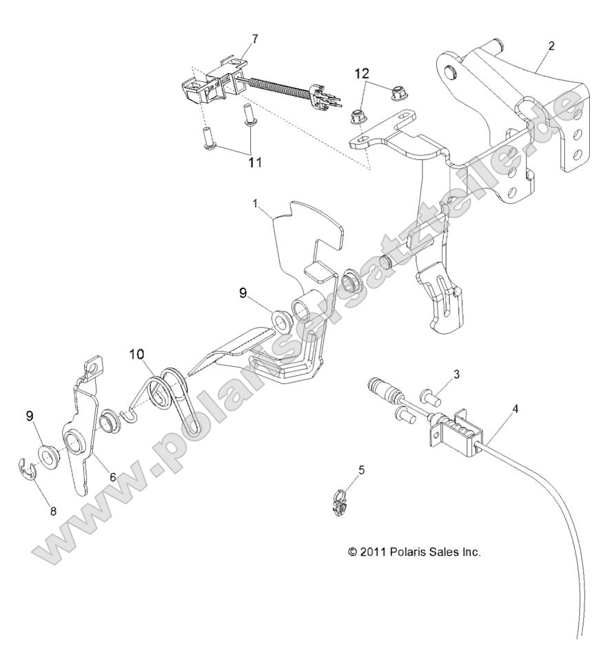 ENGINE, THROTTLE PEDAL