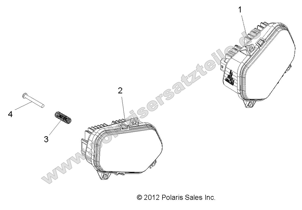 Electrical, Headlights (49ATVHEADLIGHT13SCRAM850)