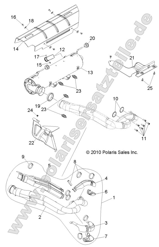 ENGINE, EXHAUST SYSTEM
