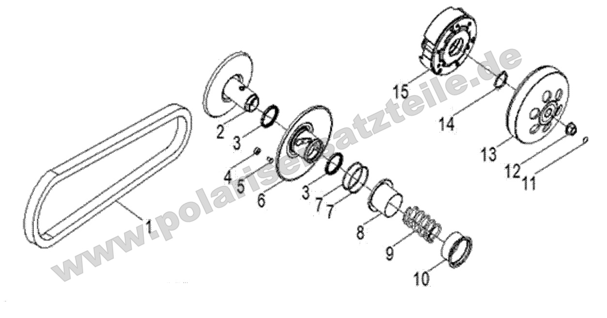 DRIVE TRAIN, CLUTCH, SECONDARY
