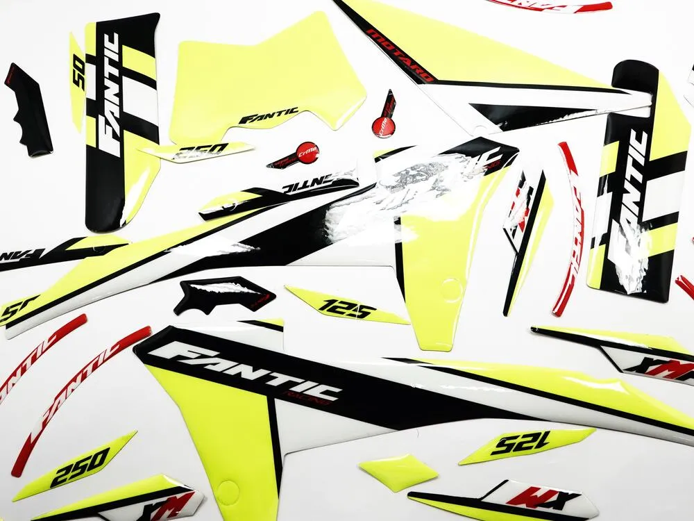 Fantic Original Aufklebersatz 2021 Motard schwarz - 06454005