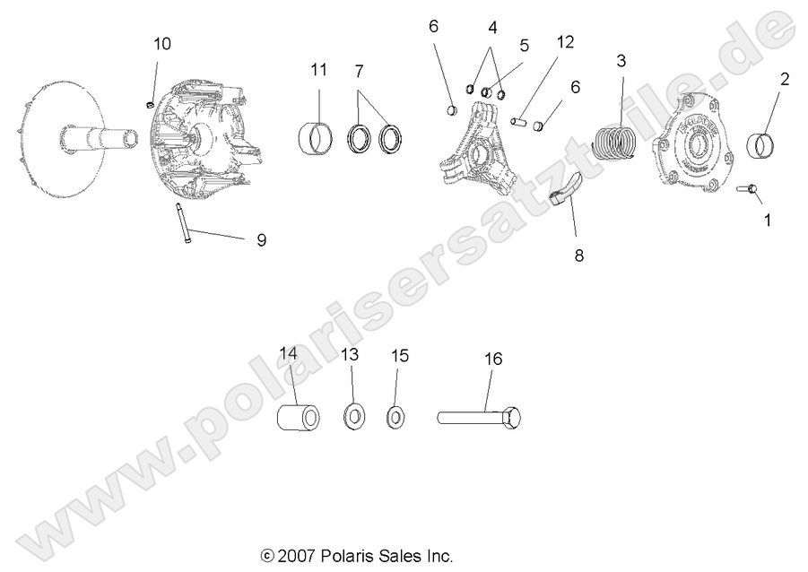 DRIVE TRAIN, PRIMARY CLUTCH