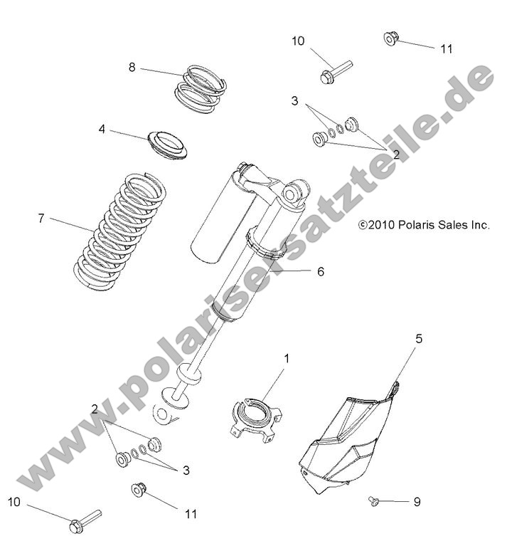 suspension rear shock mounting