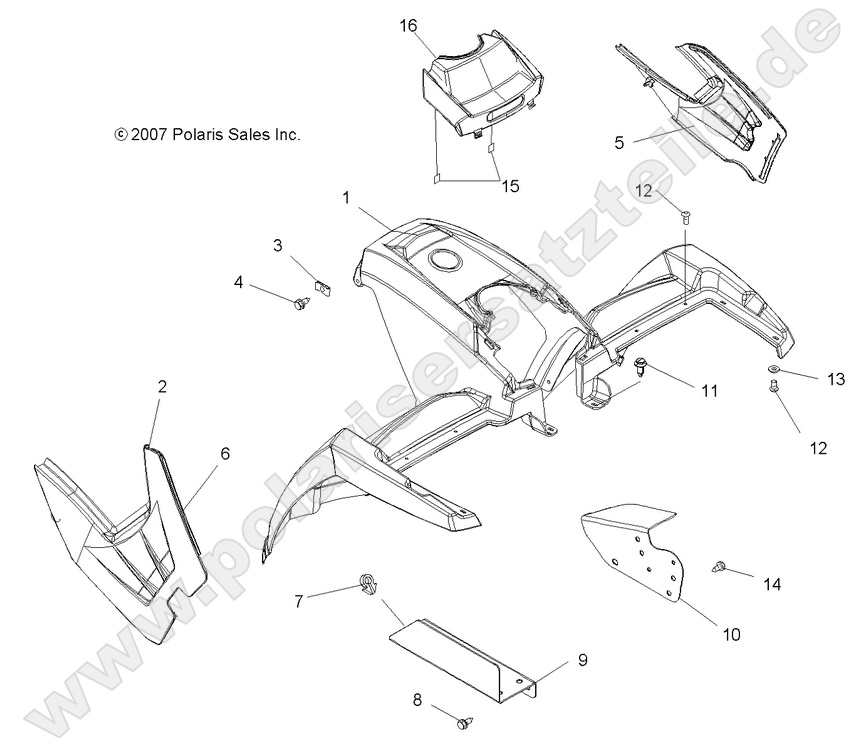 BODY, FRONT CAB and SIDE PANELS