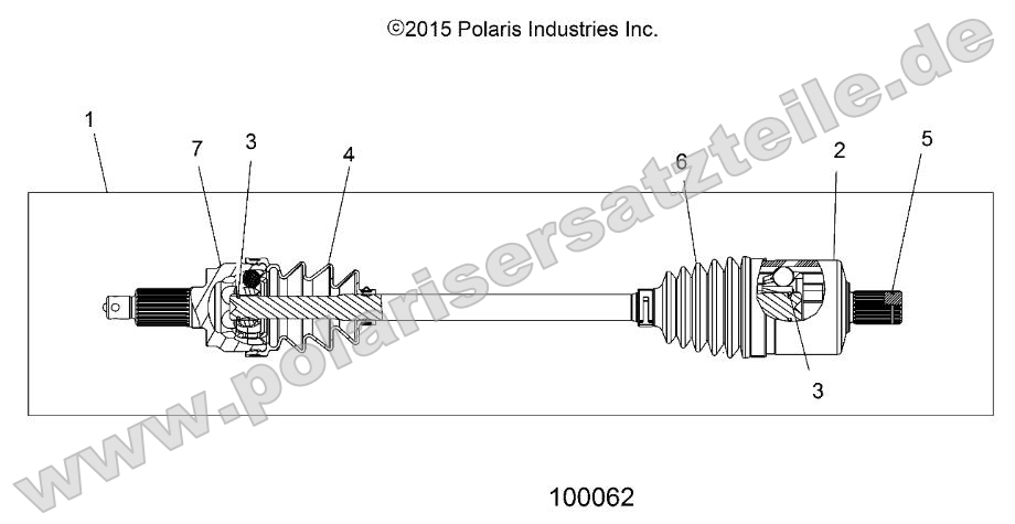 Drive Train, Drive Shaft, Front (from 2/16/16)