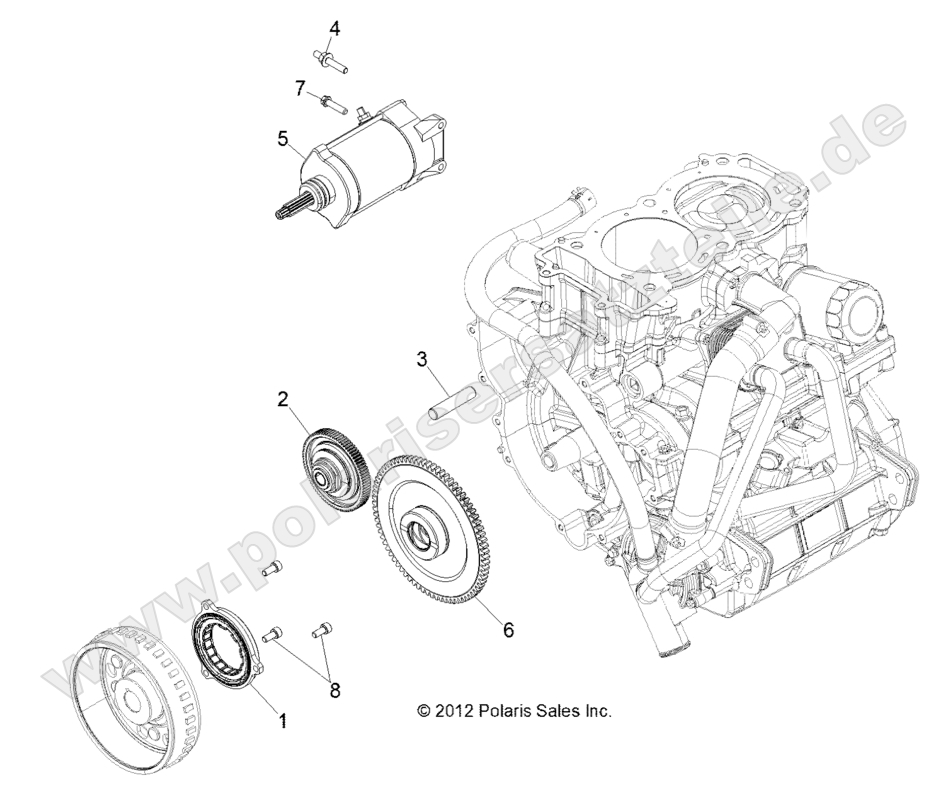 ENGINE, STARTER and DRIVE