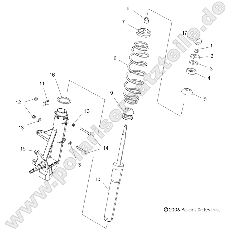 SUSPENSION, STRUT, FRONT