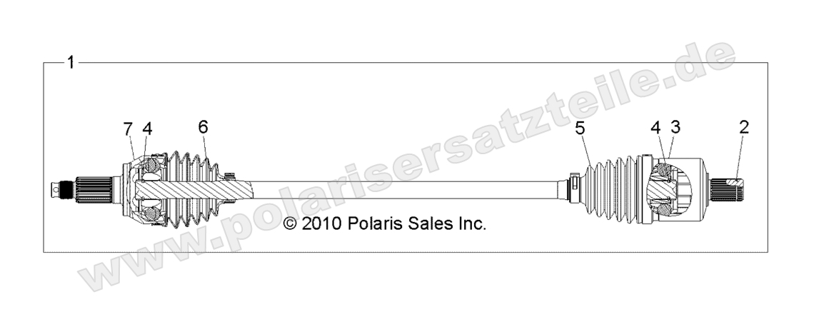 DRIVE TRAIN, FRONT HALF SHAFT