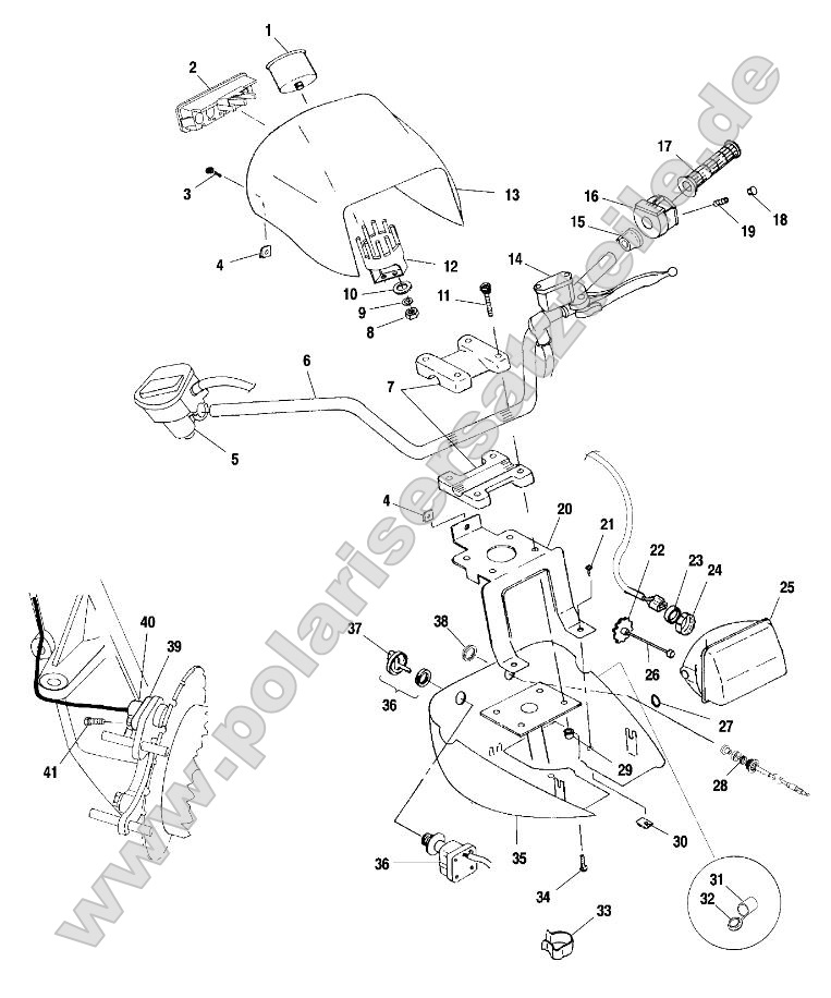 Handlebar and Headlight Pod