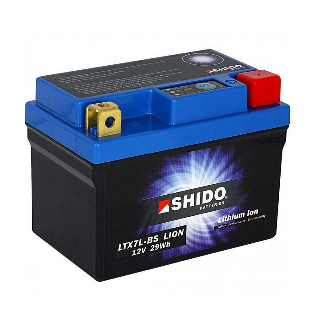 Shido_Lithium_Ionen_LTX7L_BS Shido LTX7L-BS Lithium Ionen Batterie 12V LiFePO4 (YTX7L-BS)