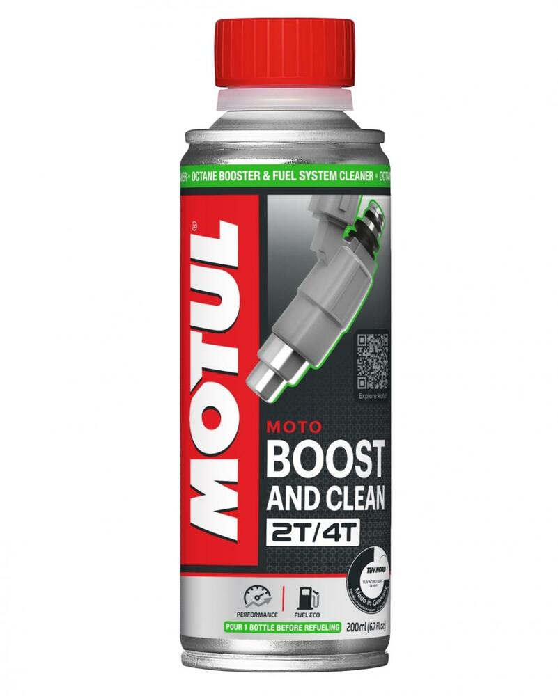Motul_Boost_and_Clean_Moto___Zusatz_Kraftstoffreiniger_110873 Motul Boost and Clean Moto - Zusatz Kraftstoffreiniger - 200 ml