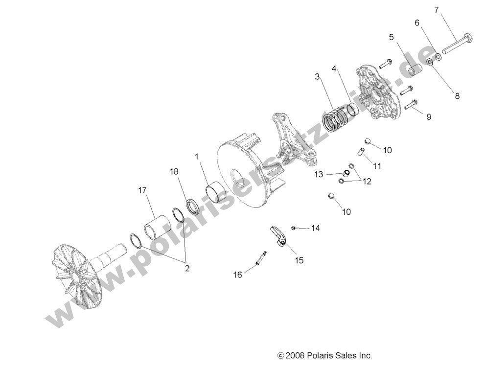 DRIVE TRAIN, PRIMARY CLUTCH