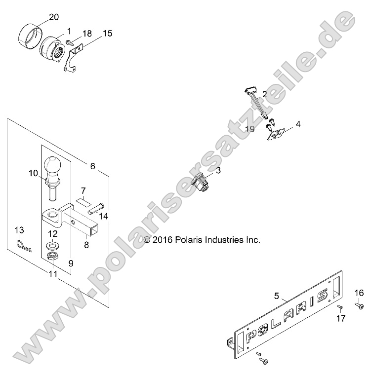 Body, Hitch, License Plate