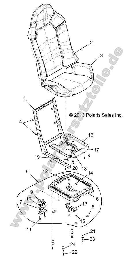 BODY, SEAT ASM. AND SLIDER
