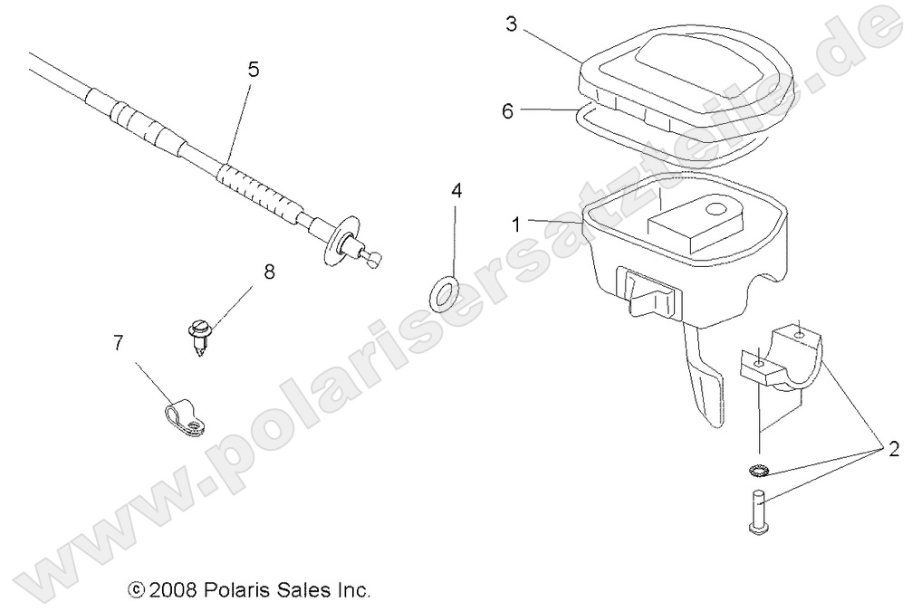STEERING, CONTROLS and THROTTLE ASM. and CABLE