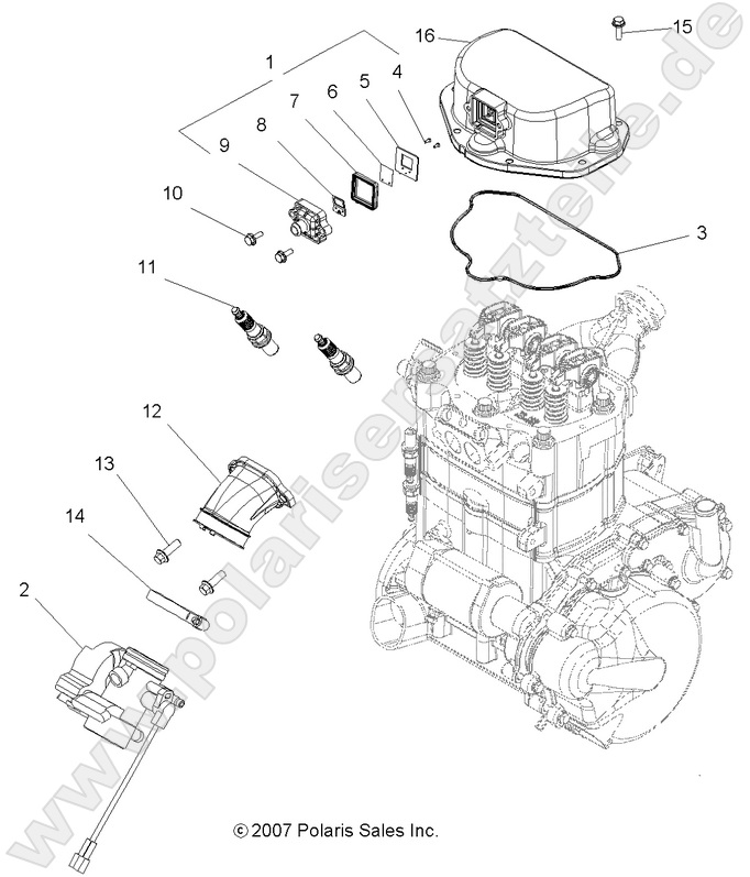 ENGINE, THROTTLE BODY MOUNTING