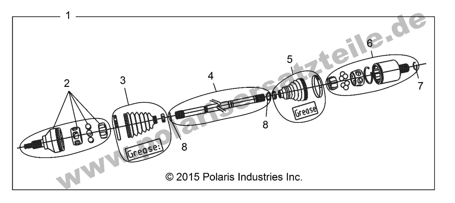 DRIVE TRAIN, FRONT HALF SHAFT (IF BUILT 10/20/15 AND AFTER)