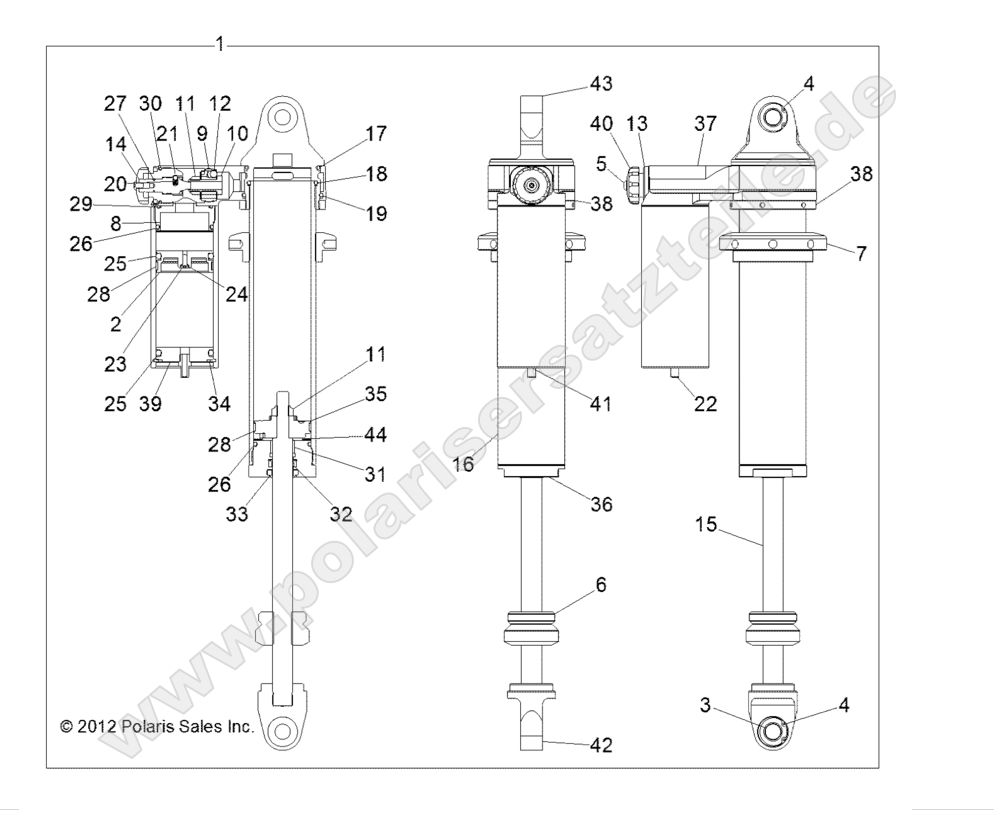 SUSPENSION, REAR SHOCK (7043938)
