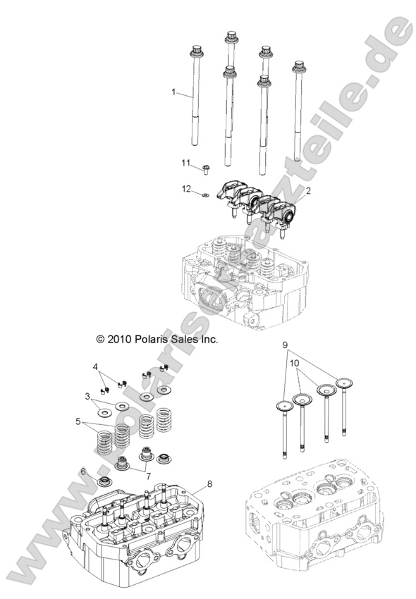ENGINE, CYLINDER HEAD and VALVES