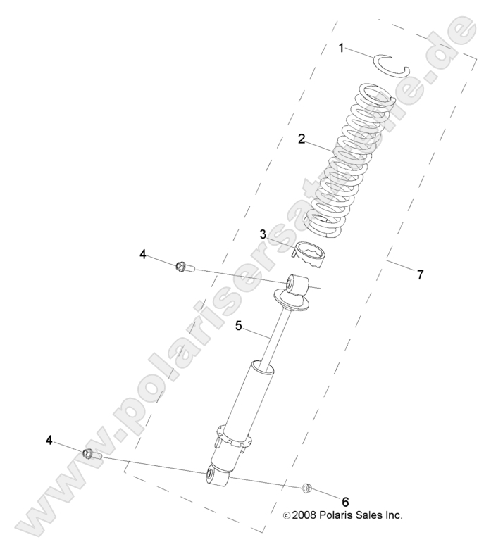 SUSPENSION, SHOCK, REAR