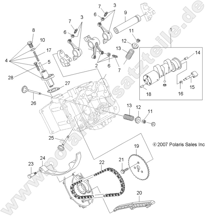 ENGINE, VALVES and CAMSHAFT