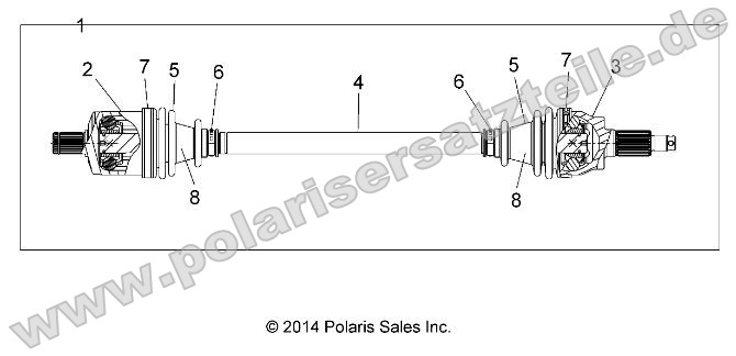 Drive Train, Front Half Shaft