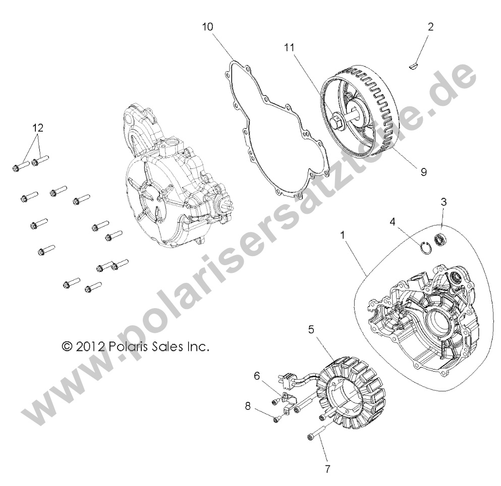 ENGINE, STATOR and COVER