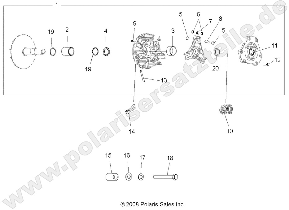 DRIVE TRAIN, PRIMARY CLUTCH
