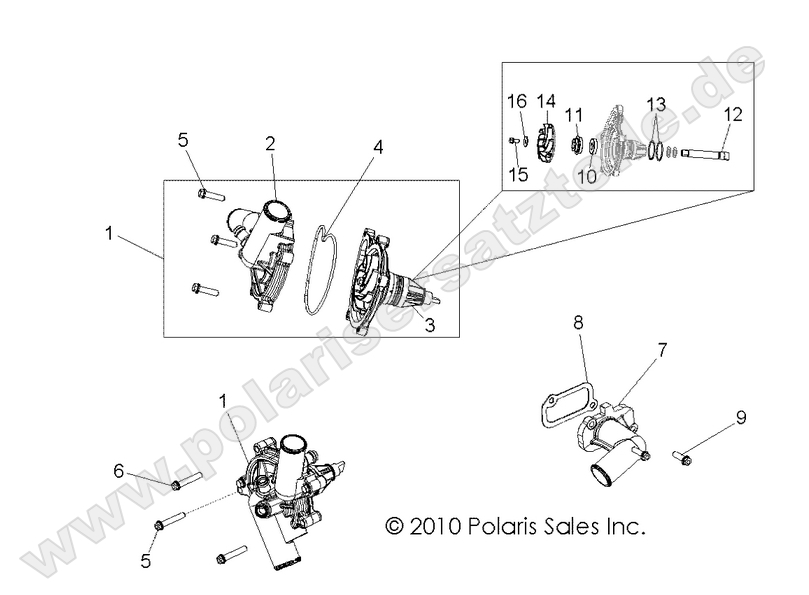 ENGINE, COOLING, WATERPUMP