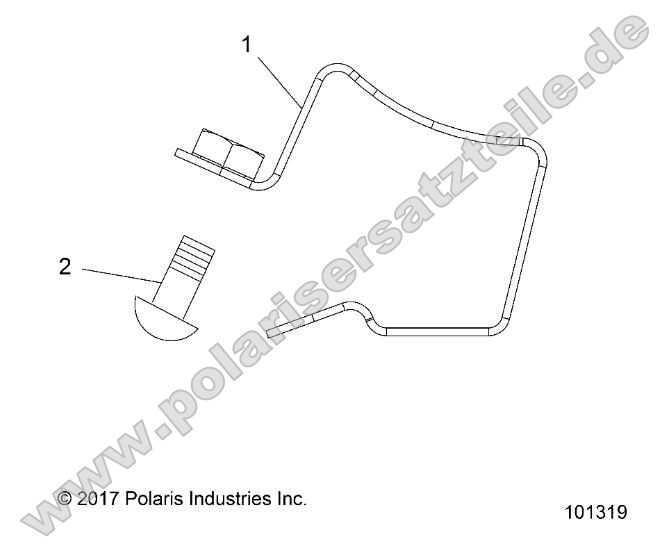 Engine, Fuel Rail Clamp (from 2/3/2017)