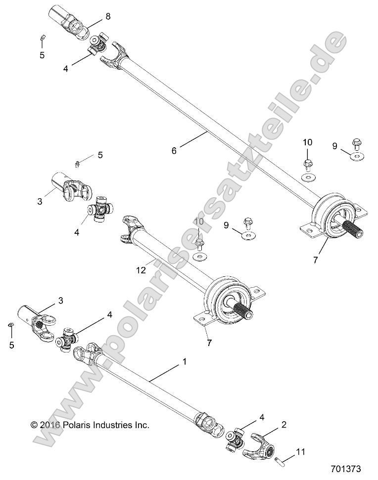 Drive Train, Front Prop Shaft