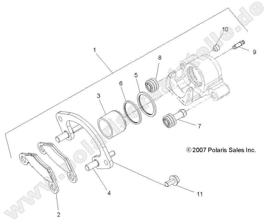BRAKES, REAR CALIPER