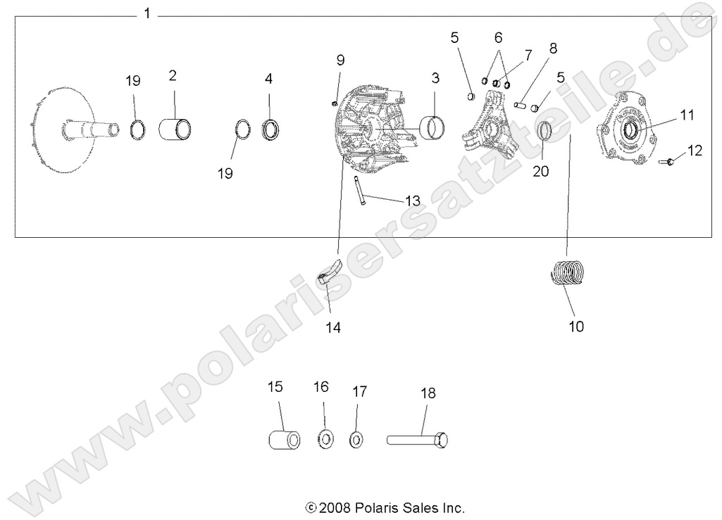 DRIVE TRAIN, PRIMARY CLUTCH