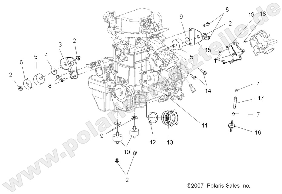 ENGINE, MOUNTING