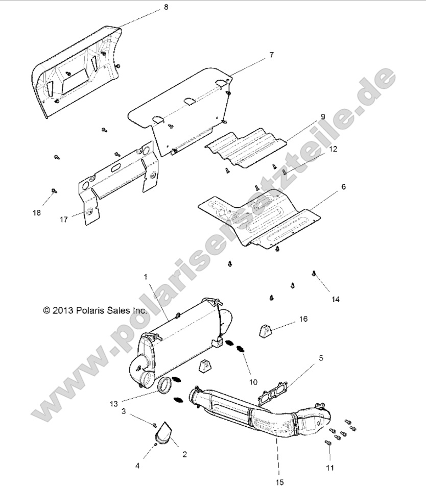ENGINE, EXHAUST SYSTEM