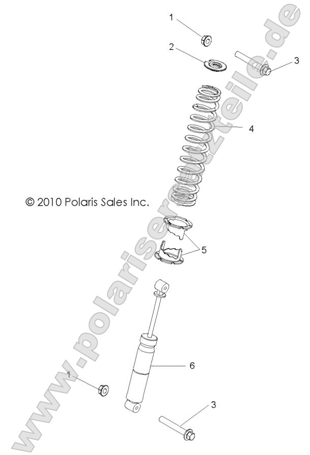 SUSPENSION, REAR SHOCK MOUNTING