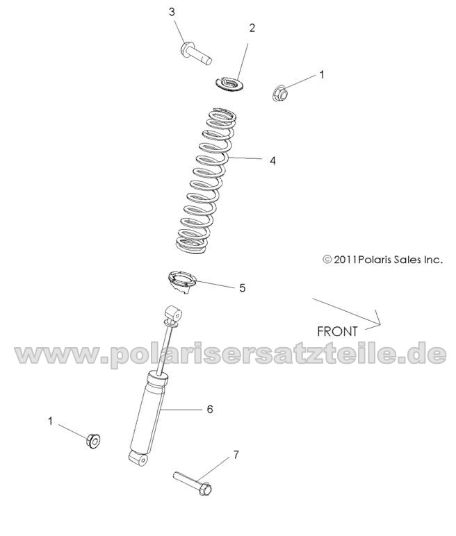 SUSPENSION, FRONT SHOCK MOUNTING