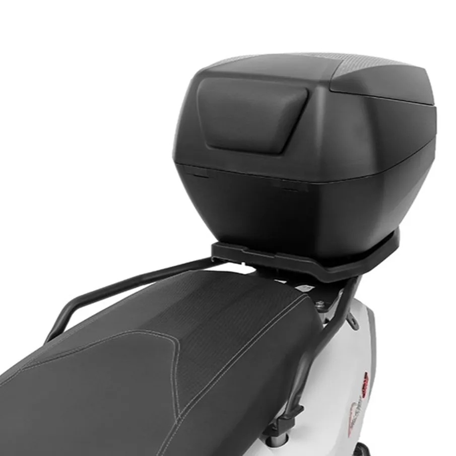 Furchtlos SHIELD S Luxe Topcase - 35 Liter - schwarz/silber - inkl. Montagekit