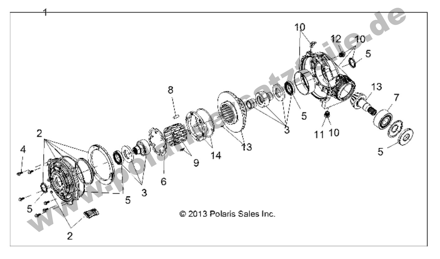 DRIVE TRAIN, FRONT GEARCASE
