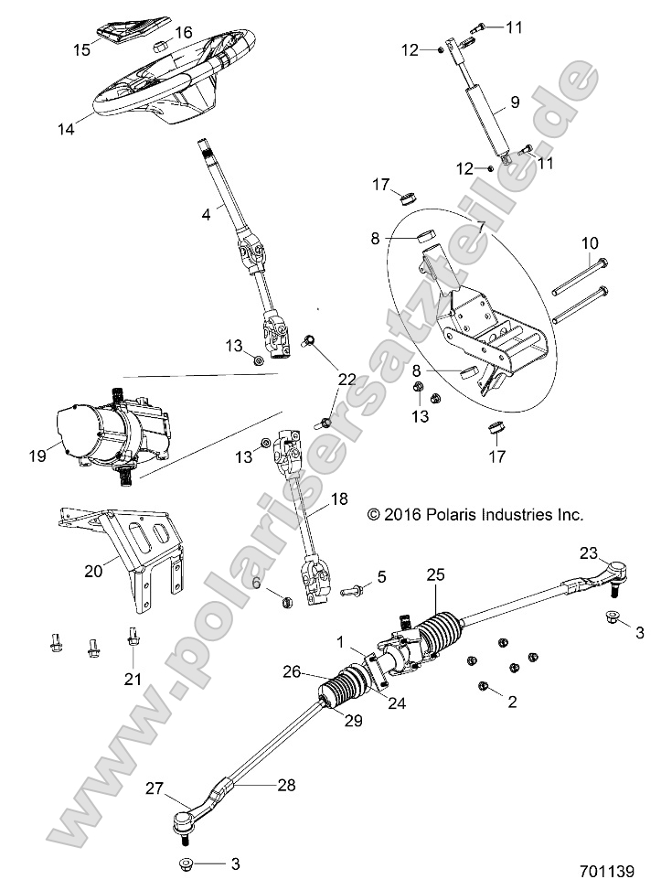 Steering, Power Steering Asm.