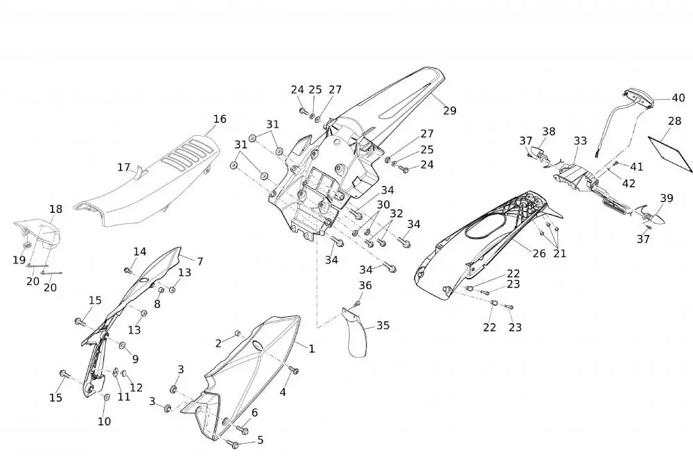 Kunststoffteile hinten