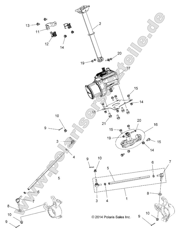 Steering, Steering Post Asm. (A16SVS95CM)