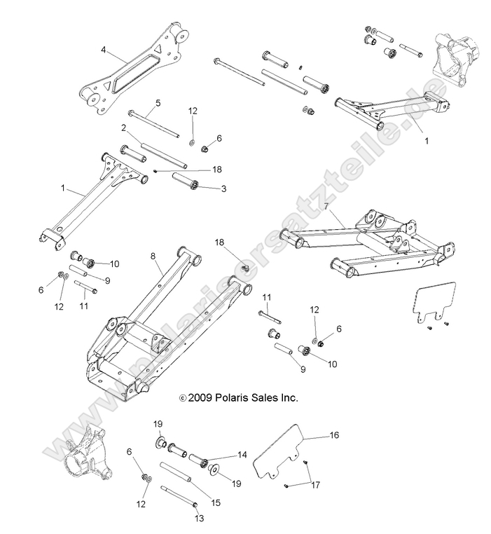 SUSPENSION, REAR CONTROL ARMS