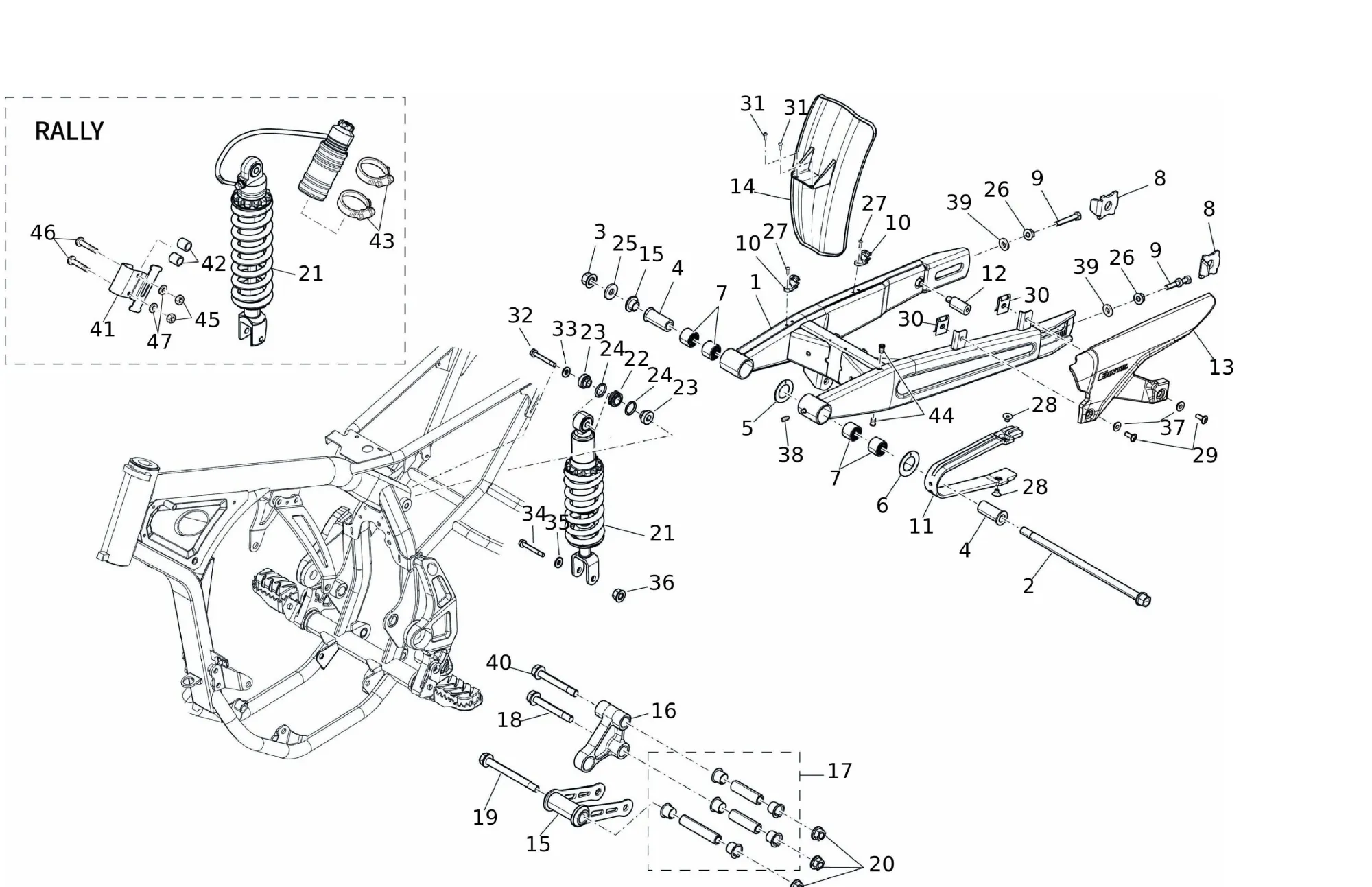 Hinterradschwinge Hinterradschwinge