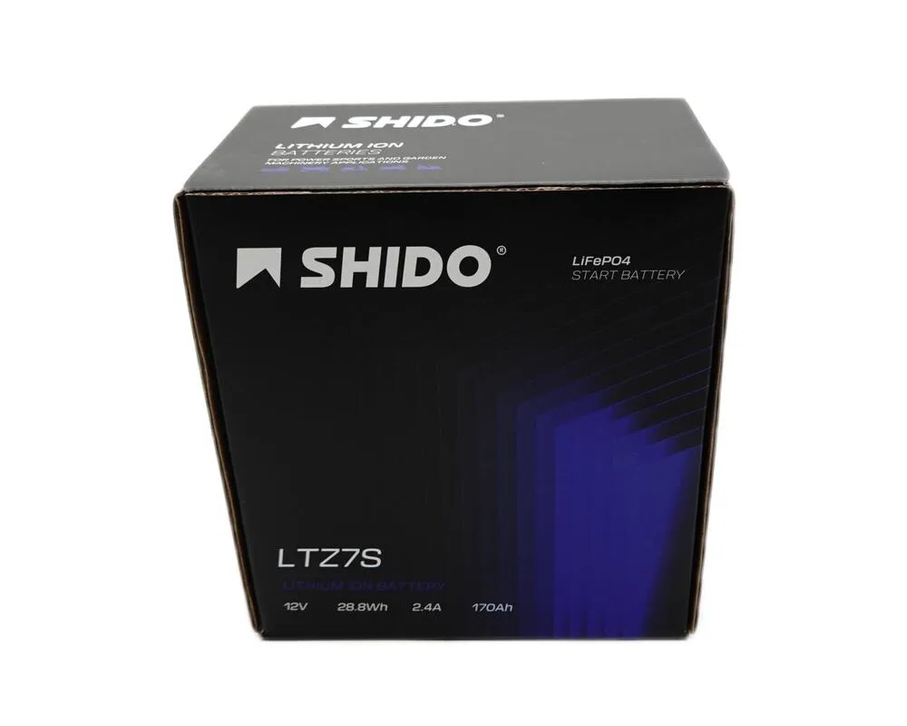 Shido-LTZ7S-Lithium-Ionen-Batterie-12V-LiFePO-verpackung Shido LTZ7S Lithium Ionen Batterie 12V LiFePO (YTZ7S YTZ6V FTZ7S)